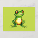 Recherche de mignons de grenouille cartes postales Dessin animé