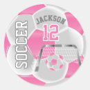 Recherche de ballon de football rose autocollants Équipe