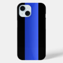 Recherche de cannette de fil iphone coques Ligne bleue mince