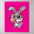 Recherche de lapin mignon posters Conception fantaisiste