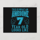 Recherche de 7ème anniversaire cartes Garçon