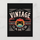 Recherche de gamers cartes postales Console