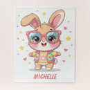 Recherche de lapin puzzles Monogramme