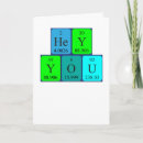 Recherche de élément chimique vœux cartes Chimie