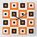 Recherche de motif orange horloges Géométrique