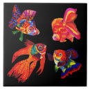 Recherche de poissons carreaux Poisson rouge