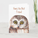 Recherche de humour de hibou cartes postales Sage