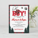 Recherche de red plaid baby shower invitations Rustique