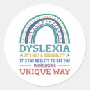 Recherche de dyslexique autocollants Sensibilisation