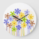Recherche de dessin simple horloges Fleurs