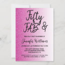 Recherche de hot pink 50th anniversaire invitations 50 et fabuleux