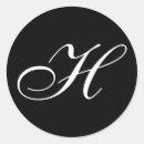 Recherche de monogramme h autocollants Classique
