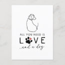 Recherche de amour de chien cartes postales Amoureux