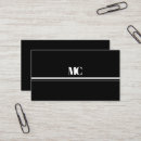Recherche de tout cartes visite Monogramme