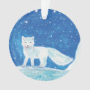 Recherche de renard arctique ornements Noël
