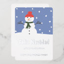 Recherche de illustration de noël cartes Bonhomme de neige