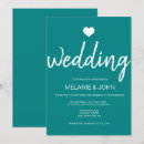 Recherche de turquoise mariage invitations Typographie