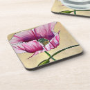 Recherche de coquelicot dessous de verres Rose