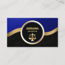 Recherche de bleu royal or cartes visite Avocat