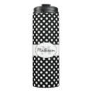 Recherche de pois noir et blanc tasses Vintage