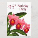 Recherche de 95 anniversaire invitations Floral