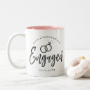 Recherche de engagé tasses Fiançailles