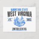 Recherche de drapeau de la virginie occidentale cartes postales Amérique