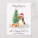 Recherche de noël beagle cartes postales Animal