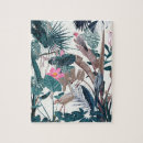 Recherche de flamant rose puzzles Palmier