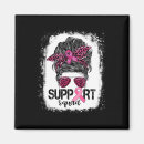 Recherche de ruban rose magnets Lutteur contre le cancer
