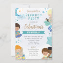 Recherche de la soirée pyjamas du garçon invitations Pour enfants