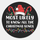 Recherche de chansons joyeuses autocollants Xmas