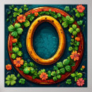 Recherche de trèfles posters Bonne chance