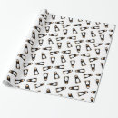 Recherche de pingouin de bande dessinée papier cadeau Mignon