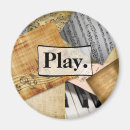 Recherche de notes musique magnets Vintage