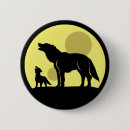 Recherche de lune de loup badges Hurler
