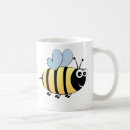 Recherche de abeille de bande dessinée tasses Heureux