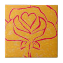 Recherche de coeur floral carreaux Aquarelle