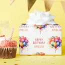 Recherche de ballons colorés papier cadeau Anniversaire