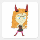 Recherche de démon autocollants Cornes