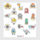 Recherche de dessin robot autocollants Robots