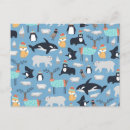 Recherche de pingouin arctique cartes postales Pour enfants