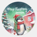 Recherche de pingouins mignons autocollants Neige