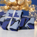 Recherche de camo bleu papier cadeau Noël