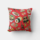 Recherche de nourriture japonaise coussins Motif