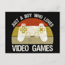Recherche de manette de jeu cartes postales Humour