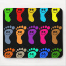 Recherche de empreinte pied tapis souris Noir