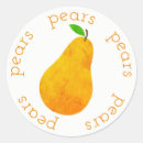Recherche de poires jaunes autocollants Fruit