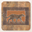 Recherche de leopard dessous de verres Brun