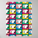 Recherche de peanuts posters Illustration vibrante de snoopy